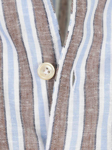 Luigi Borrelli Hombre Barcelona Camisa Listada color Multicolor sku 531-006655 01 - Foto 4