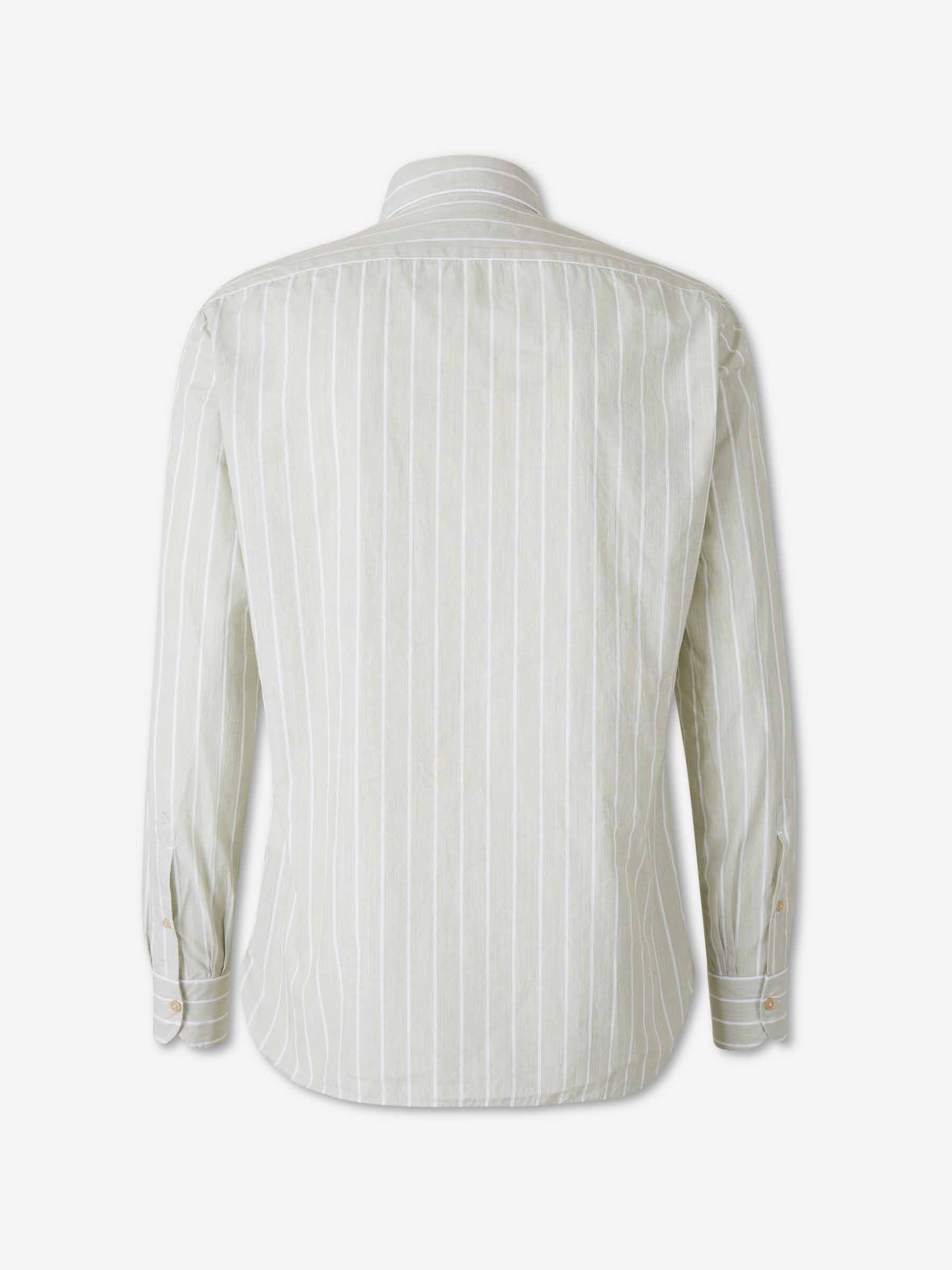 Luigi Borrelli Hombre Barcelona Camisa Motivo Rayas color Taupe sku 531-006658 01 - Foto 2