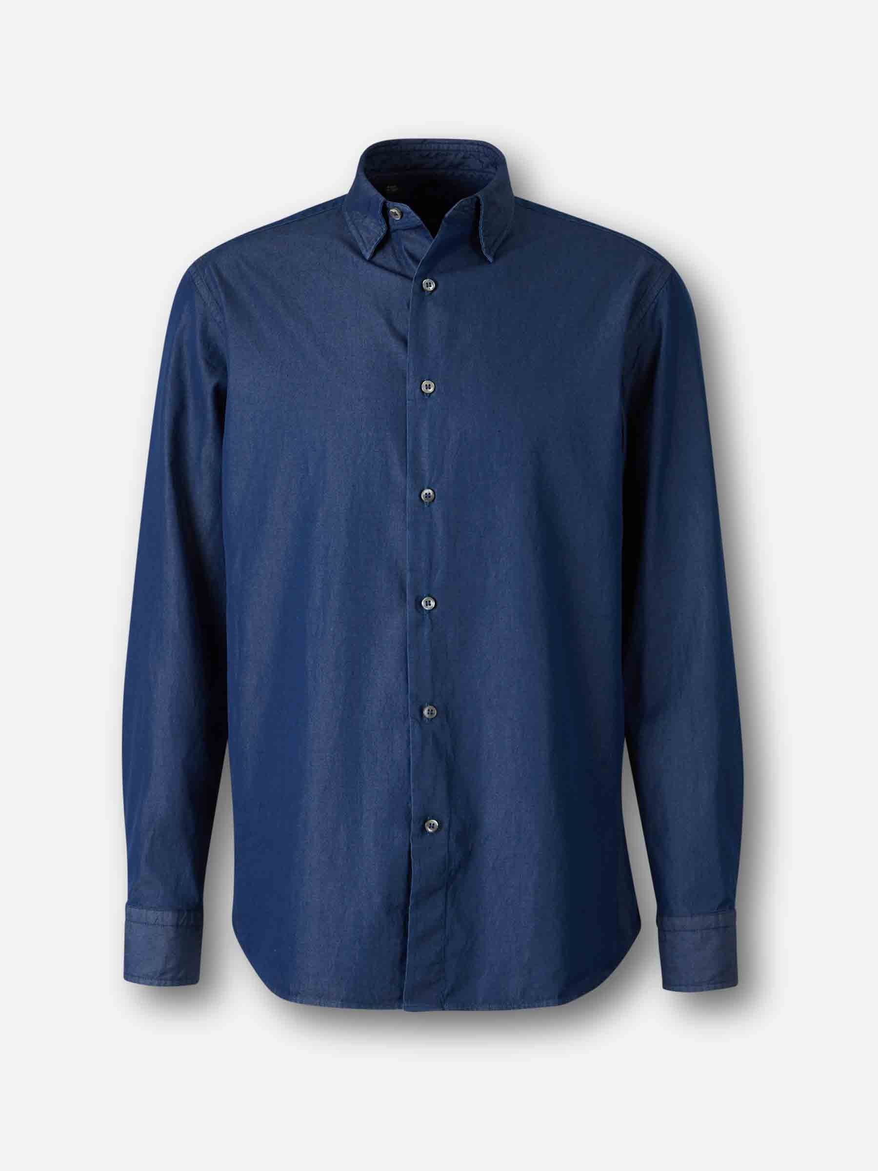 Brioni Hombre Barcelona Camisa Denim color Azul Denim Oscuro sku 531-006660 01 - Foto 1