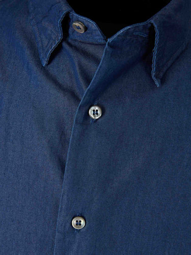 Brioni Hombre Barcelona Camisa Denim color Azul Denim Oscuro sku 531-006660 01 - Foto 3