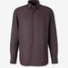 Brioni Hombre Barcelona Camisa Lisa Algodón color Marrón Oscuro sku 531-006662 01 - Foto 1