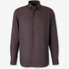 Brioni Hombre Barcelona Camisa Lisa Algodón color Marrón Oscuro sku 531-006662 01 - Foto 1