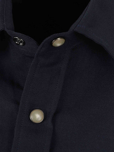 Canali Hombre Barcelona Camisa Lisa color Azul Marino sku 531-006671 01 - Foto 3