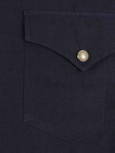 Canali Hombre Barcelona Camisa Lisa color Azul Marino sku 531-006671 01 - Foto 4