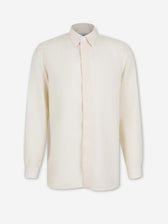 Lardini Hombre Barcelona Camisa Lisa Tencel color Crema sku 531-006676 01 - Foto 1