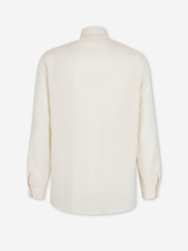 Lardini Hombre Barcelona Camisa Lisa Tencel color Crema sku 531-006676 01 - Foto 2