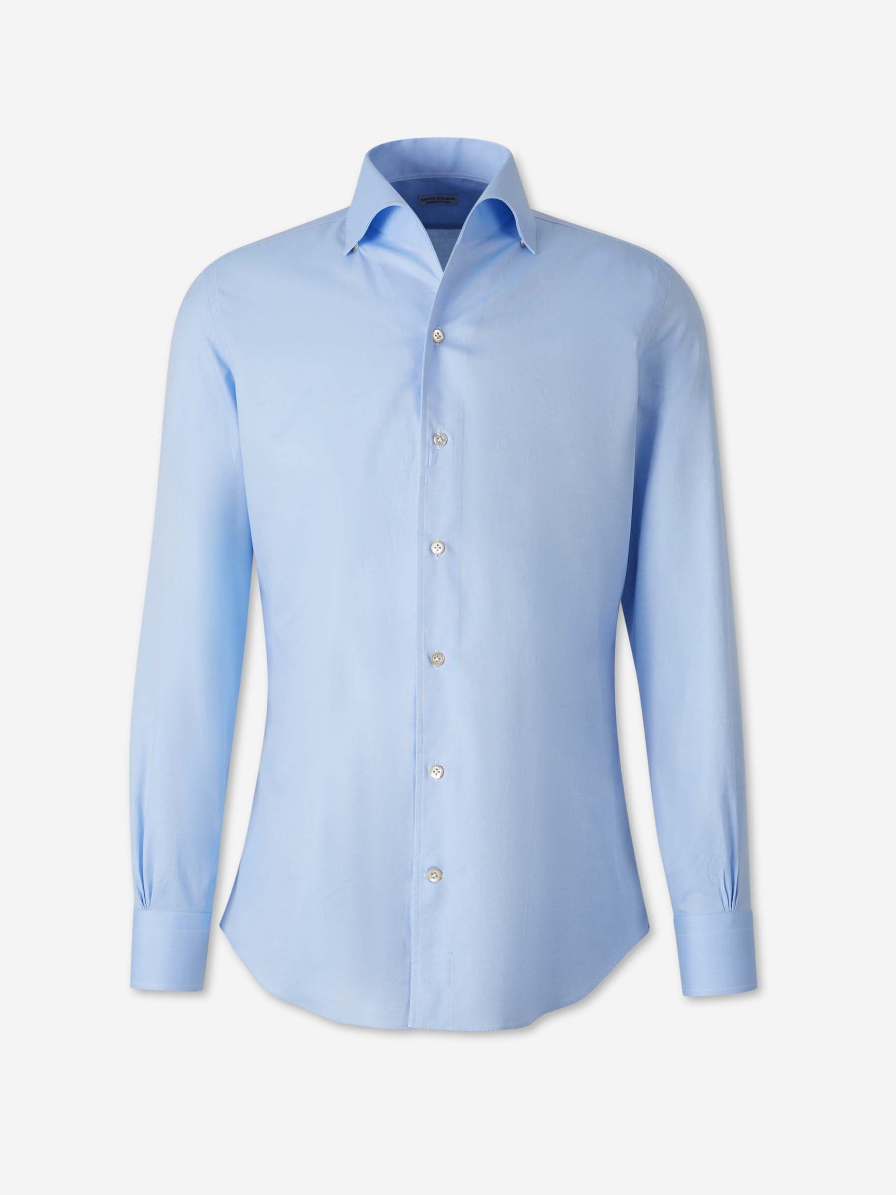 Santa Eulalia Hombre Barcelona Camisa Lisa color Azul Celeste sku 531-006683 02 - Foto 1