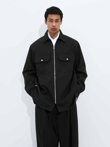 Bottega Veneta Hombre Barcelona Sobrecamisa Lana color Negro sku 531-006685 01 - Foto 1