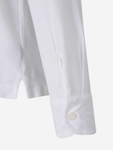 Zanone Hombre Barcelona Camisa Aberturas Algodón color Blanco sku 531-006687 01 - Foto 5
