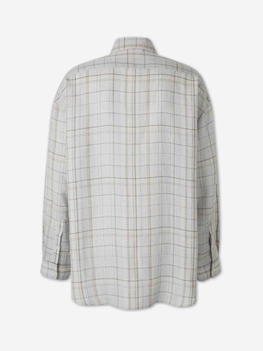 Acne Studios Hombre Barcelona Camisa Motivo Cuadros color Gris Claro sku 531-006688 01 - Foto 2