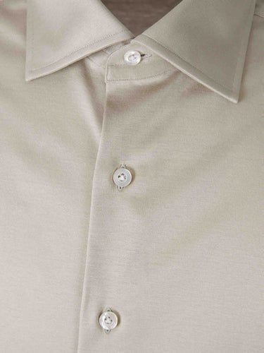 Fray Hombre Barcelona Camisa Micro Punto color Beige sku 531-006690 01 - Foto 3
