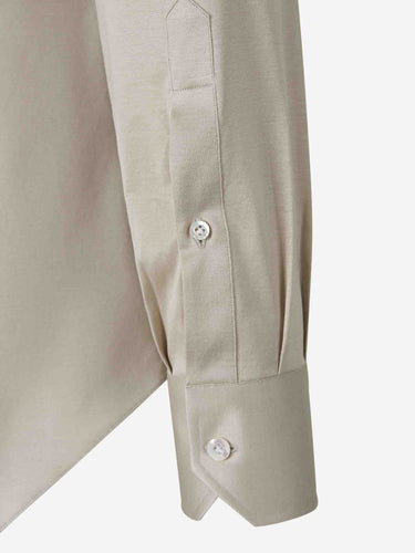 Fray Hombre Barcelona Camisa Micro Punto color Beige sku 531-006690 01 - Foto 4