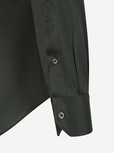 Fray Hombre Barcelona Camisa Micro Punto color Verde Oscuro sku 531-006690 05 - Foto 4