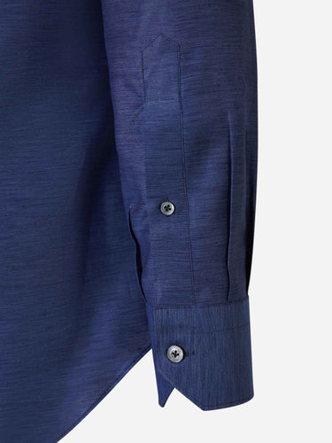 Fray Hombre Barcelona Camisa Fil a Fil Lino color Azul Marino sku 531-006691 03 - Foto 4