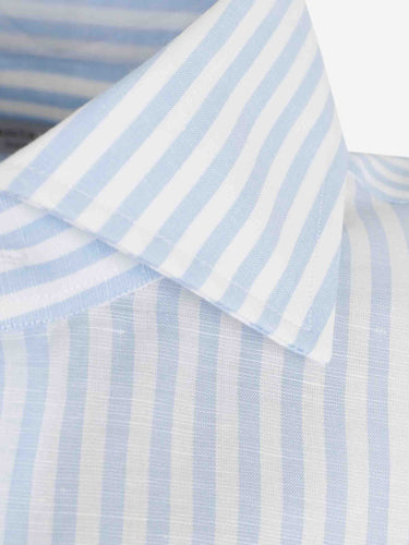 Santa Eulalia Hombre Barcelona Camisa Listada color Azul sku 531-006692 01 - Foto 4