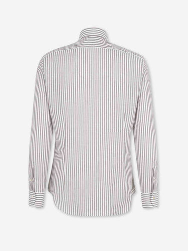 Santa Eulalia Hombre Barcelona Camisa Listada color Marrón sku 531-006692 02 - Foto 2
