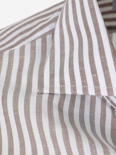 Santa Eulalia Hombre Barcelona Camisa Listada color Marrón sku 531-006692 02 - Foto 3