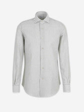 Santa Eulalia Hombre Barcelona Camisa Listada color Verde Oscuro sku 531-006692 03 - Foto 1