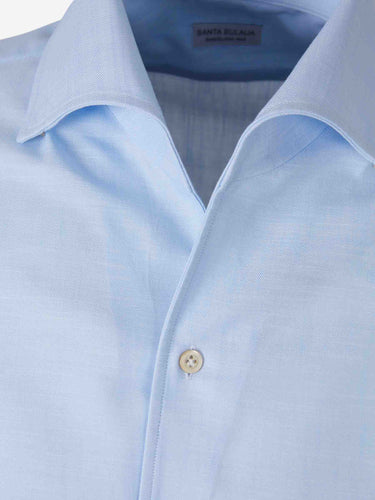 Santa Eulalia Hombre Barcelona Camisa Lisa color Azul Celeste sku 531-006693 03 - Foto 3