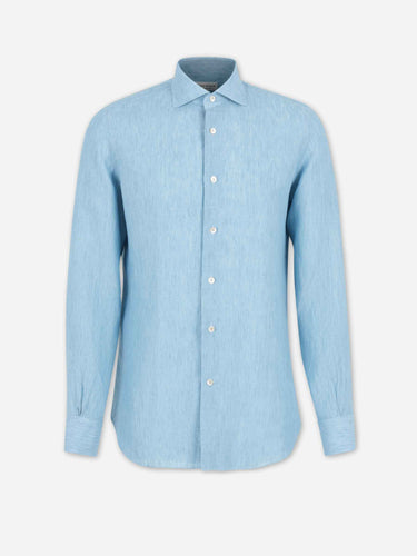 Santa Eulalia Hombre Barcelona Camisa Recta Lino color Azul sku 531-006695 01 - Foto 1
