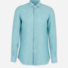 Santa Eulalia Hombre Barcelona Camisa Recta Lino color Azul Turquesa sku 531-006695 02 - Foto 1