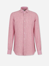 Santa Eulalia Hombre Barcelona Camisa Recta Lino color Cereza sku 531-006695 03 - Foto 1