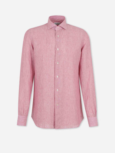 Santa Eulalia Hombre Barcelona Camisa Recta Lino color Cereza sku 531-006695 03 - Foto 1