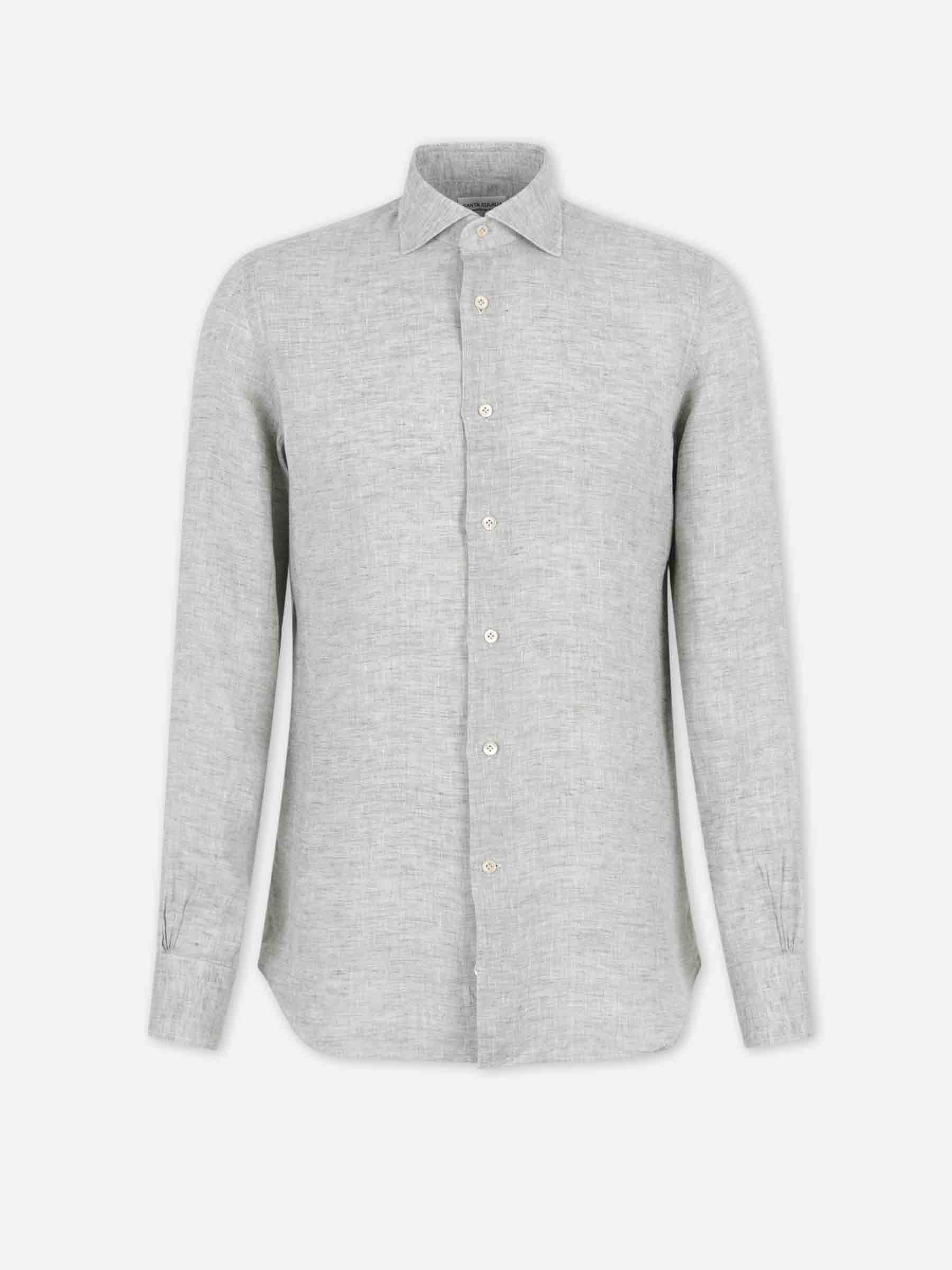 Santa Eulalia Hombre Barcelona Camisa Recta Lino color Verde sku 531-006695 04 - Foto 1