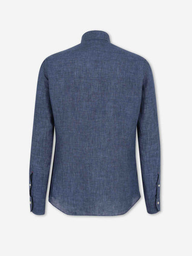 Santa Eulalia Hombre Barcelona Camisa Recta Lino color Azul Marino sku 531-006695 05 - Foto 2