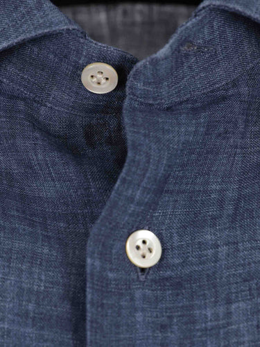 Santa Eulalia Hombre Barcelona Camisa Recta Lino color Azul Marino sku 531-006695 05 - Foto 3
