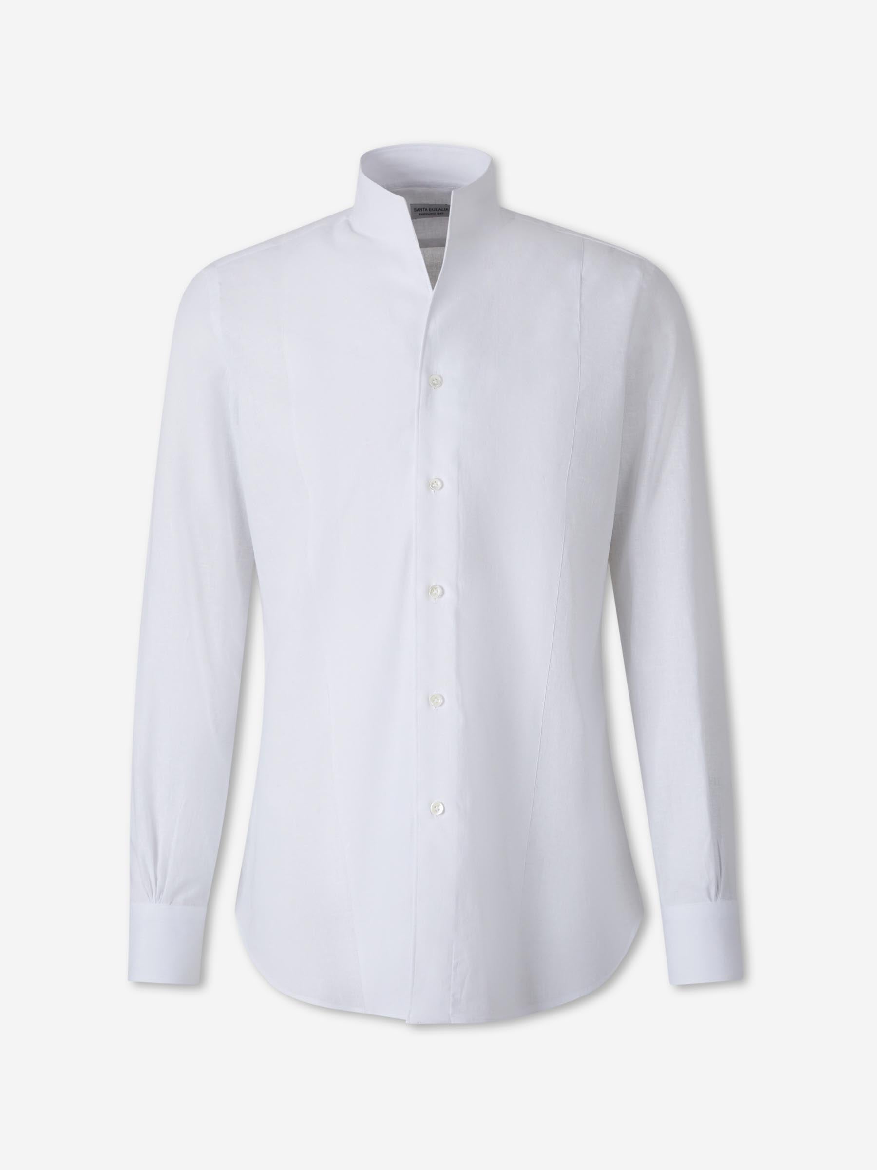 Santa Eulalia Hombre Barcelona Camisa Cuello Mao color Blanco sku 531-006696 01 - Foto 1