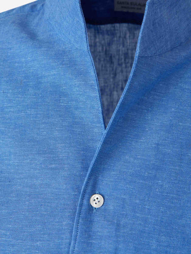 Santa Eulalia Hombre Barcelona Camisa Cuello Mao color Azul sku 531-006696 02 - Foto 3