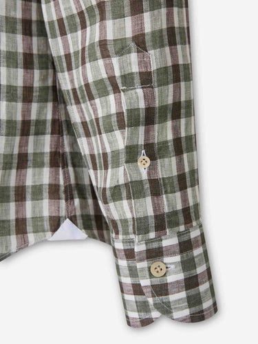 Santa Eulalia Hombre Barcelona Camisa Cuadros color Verde Militar sku 531-006697 01 - Foto 4