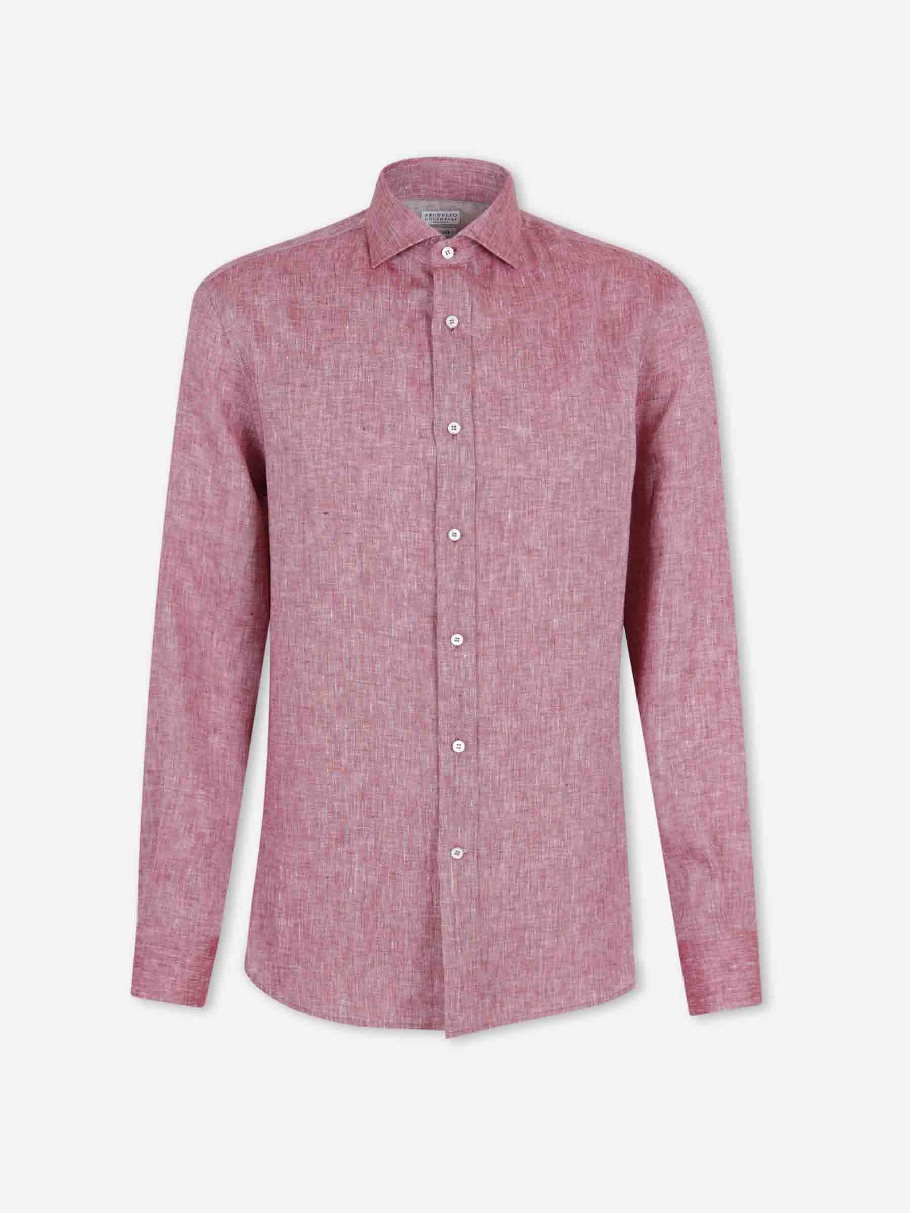 Brunello Cucinelli Hombre Barcelona Camisa Manga Larga color Rojo sku 531-006699 01 - Foto 1