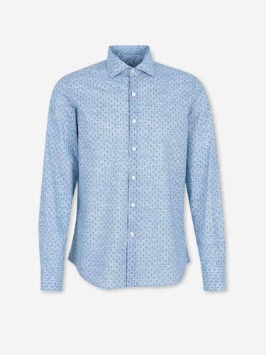 Santa Eulalia Hombre Barcelona Camisa Casual Estampada color Azul sku 531-006703 01 - Foto 1