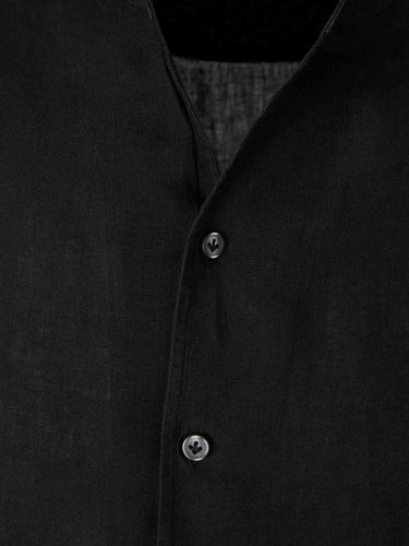Santa Eulalia Hombre Barcelona Camisa Lisa Casual color Negro sku 531-006705 03 - Foto 3