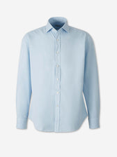 Santa Eulalia Hombre Barcelona Camisa Clásica Lisa color Azul Celeste sku 531-006706 02 - Foto 1
