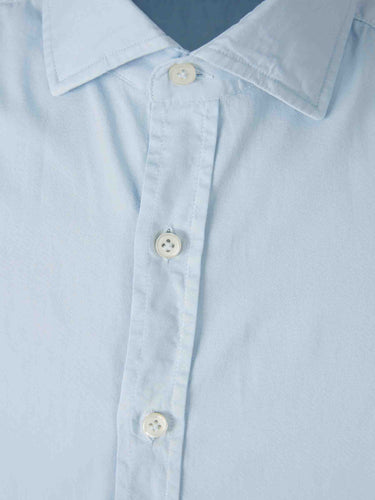 Santa Eulalia Hombre Barcelona Camisa Clásica Lisa color Azul Celeste sku 531-006706 02 - Foto 3