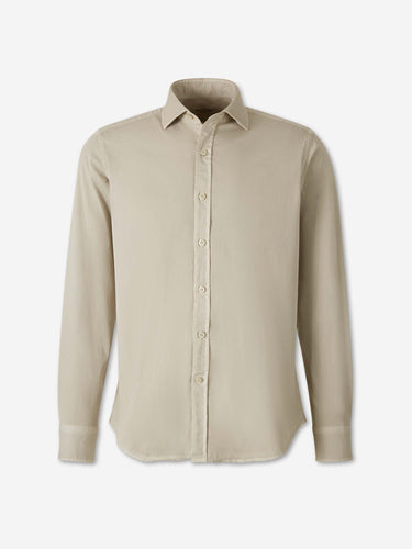 Santa Eulalia Hombre Barcelona Camisa Clásica Lisa color Beige sku 531-006706 04 - Foto 1
