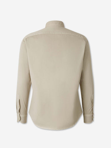 Santa Eulalia Hombre Barcelona Camisa Clásica Lisa color Beige sku 531-006706 04 - Foto 2
