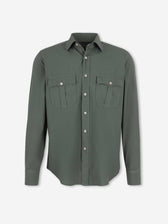 Santa Eulalia Hombre Barcelona Camisa Lisa color Verde Militar sku 531-006715 02 - Foto 1