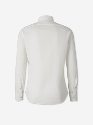 Santa Eulalia Hombre Barcelona Camisa Lisa color Blanco sku 531-006716 01 - Foto 2