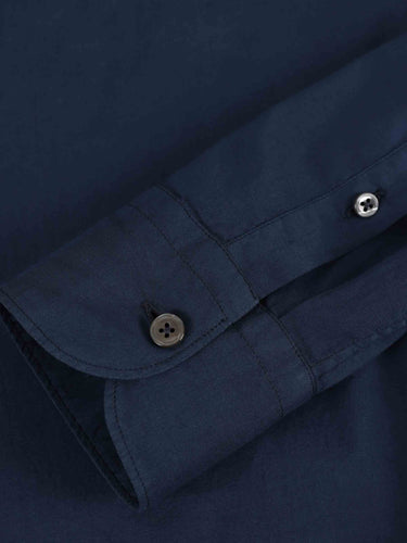 Santa Eulalia Hombre Barcelona Camisa Lisa Algodón color Azul Marino sku 531-006716 03 - Foto 4