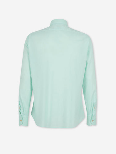Santa Eulalia Hombre Barcelona Camisa Lisa Algodón color Verde Menta sku 531-006716 05 - Foto 2