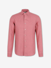 Santa Eulalia Hombre Barcelona Camisa Lino color Coral sku 531-006718 01 - Foto 1