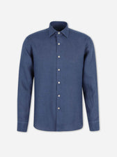 Santa Eulalia Hombre Barcelona Camisa Lino color Azul Marino sku 531-006718 02 - Foto 1