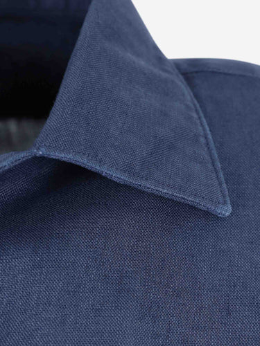 Santa Eulalia Hombre Barcelona Camisa Lino color Azul Marino sku 531-006718 02 - Foto 3