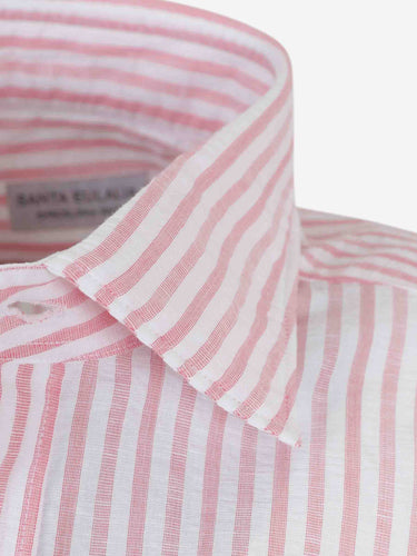 Santa Eulalia Hombre Barcelona Camisa Listada color Rosa sku 531-006719 01 - Foto 4