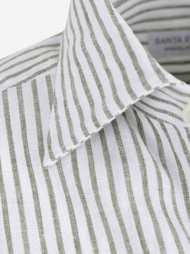 Santa Eulalia Hombre Barcelona Camisa Listada color Verde Militar sku 531-006721 01 - Foto 4