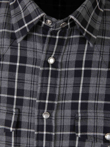 Tom Ford Hombre Barcelona Camisa Cuadros Algodón color Gris sku 531-006729 01 - Foto 3